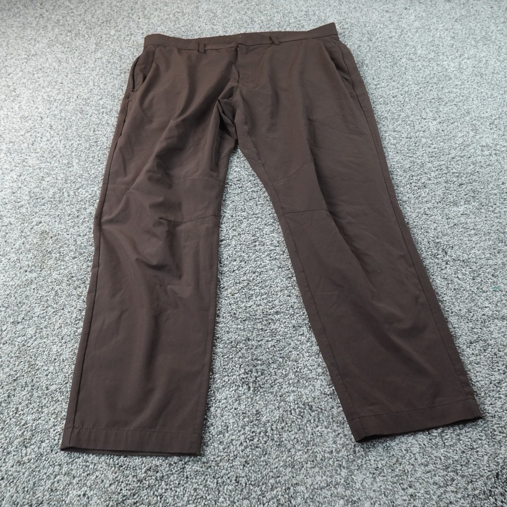 Fabletics Pants Mens 38X28 Brown Only Pant Chino Trouser Stretch Performance